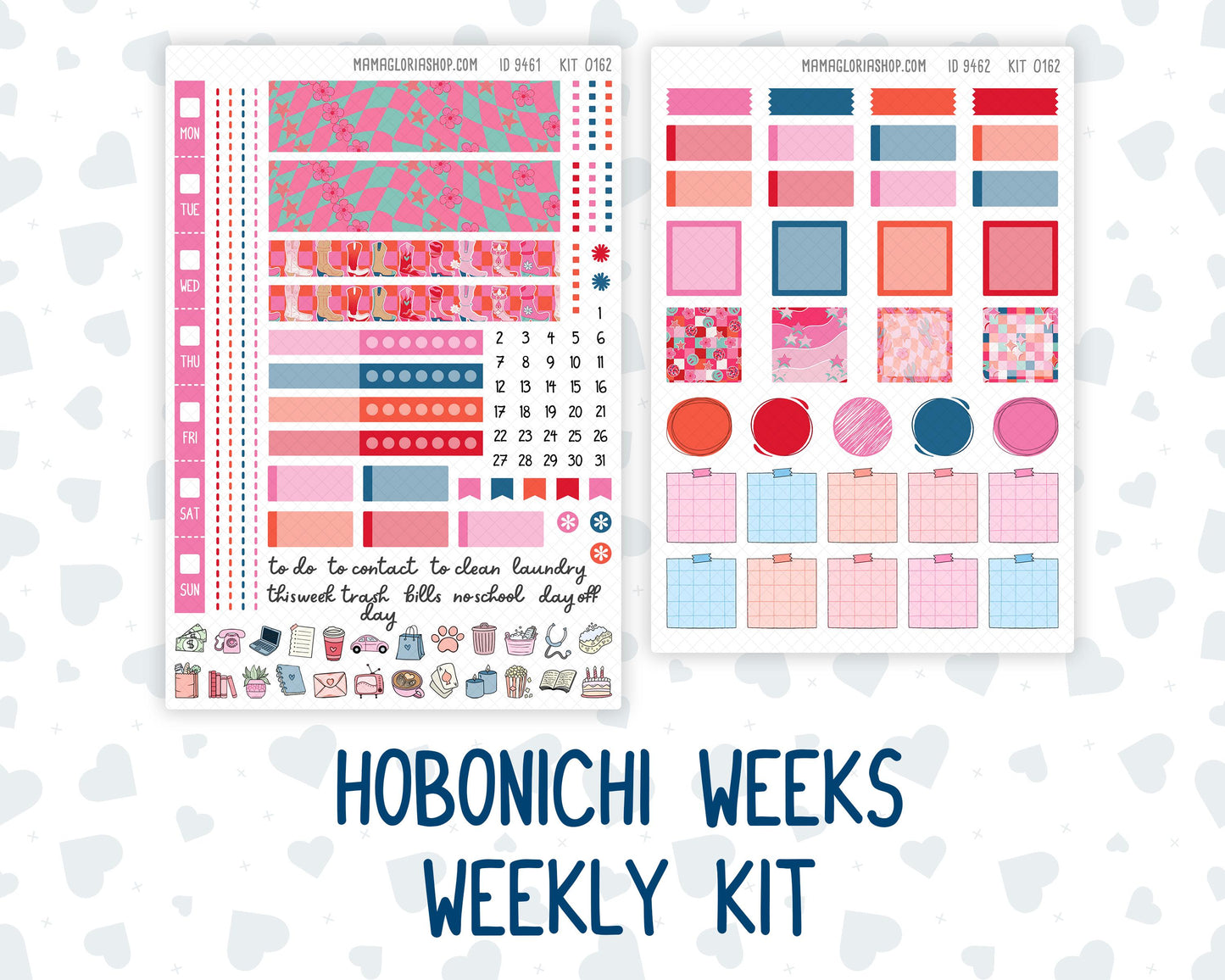 Kit 0162 Hobonichi Weeks – Weekly Kit - Disco Cowgirl