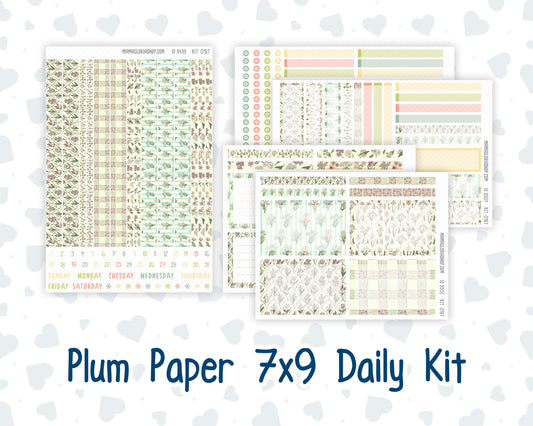 Kit 0167 - 7x9 Plum Paper Daily - Picnic - Planner