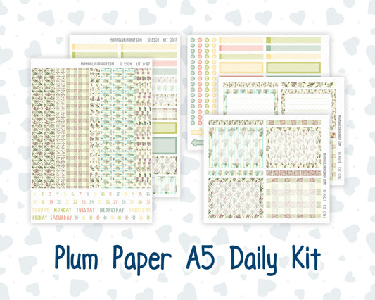 Kit 0167 A5 Plum Paper Daily - Picnic - Planner