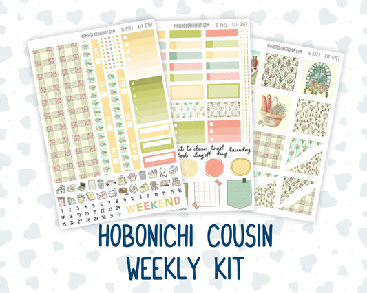 Kit 0167 Hobonichi Cousin – Weekly Kit – 1.3” Wide Columns - Picnic