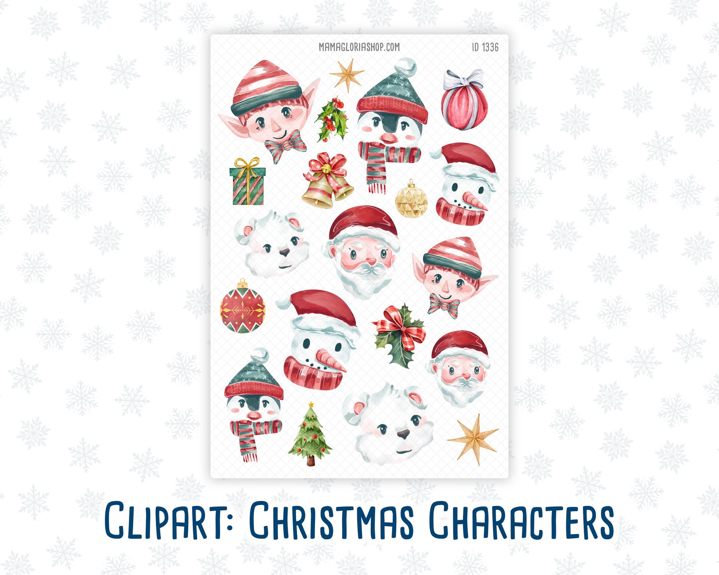 Exclusive Sticker Bundle - Christmas Wonderland - For Planners - Journals - December - Christmas