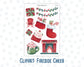 Clipart - Fireside Cheer - For Planners - Journals - December - Christmas