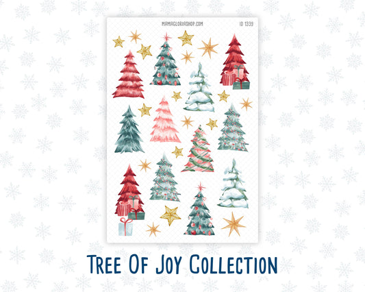 Clipart - Tree Of Joy - For Planners - Journals - December - Christmas