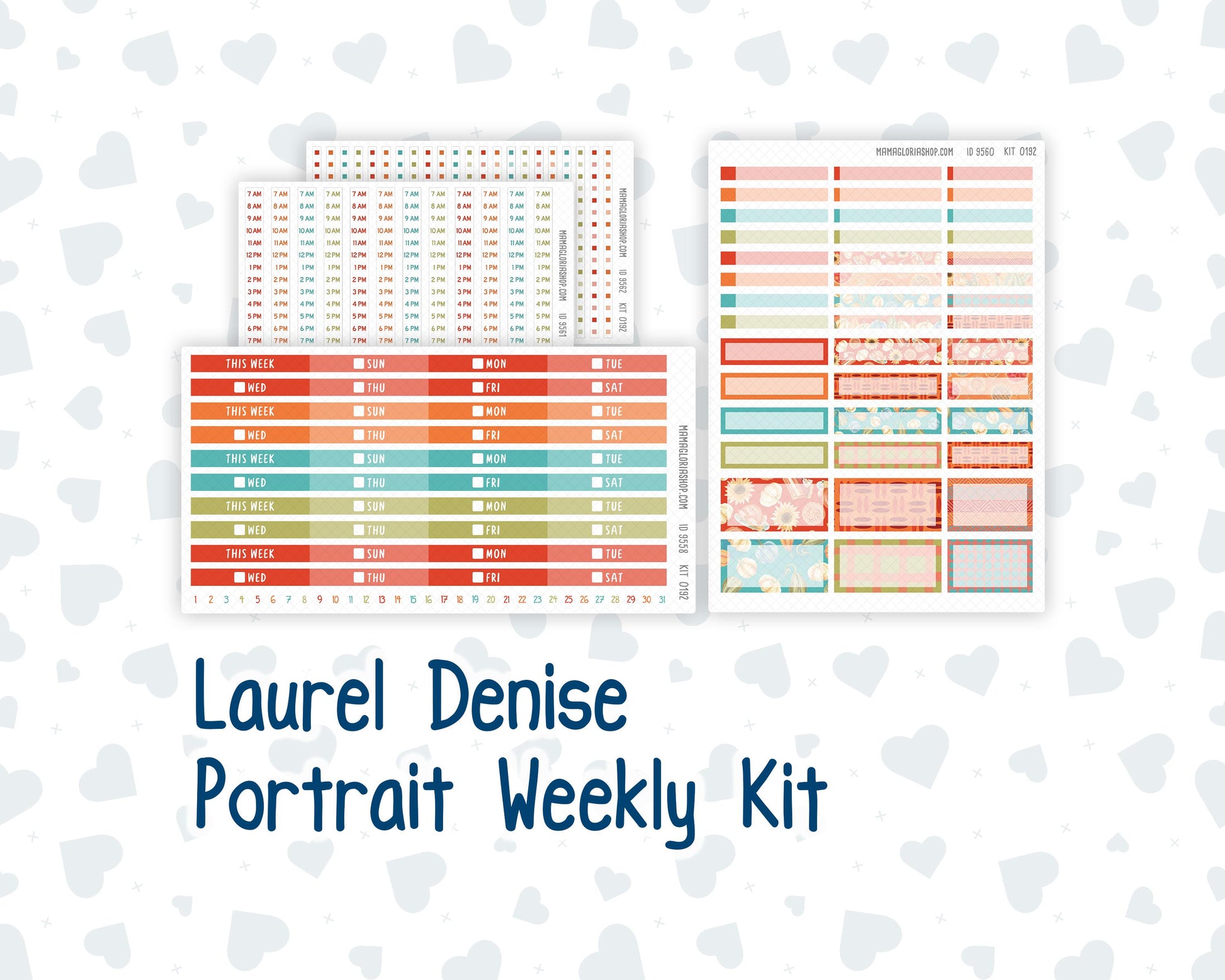 Kit 0192 Laurel Denise Portrait – Weekly- Thanksgiving - November - Fall