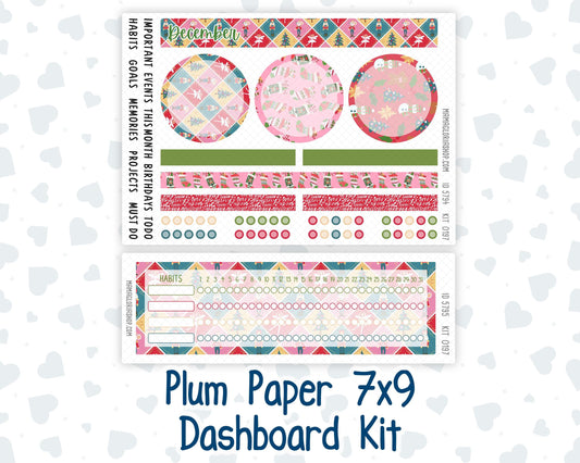 Kit 0197 Plum Paper 7x9 – Dashboard - Nutcracker Magic - December - Christmas