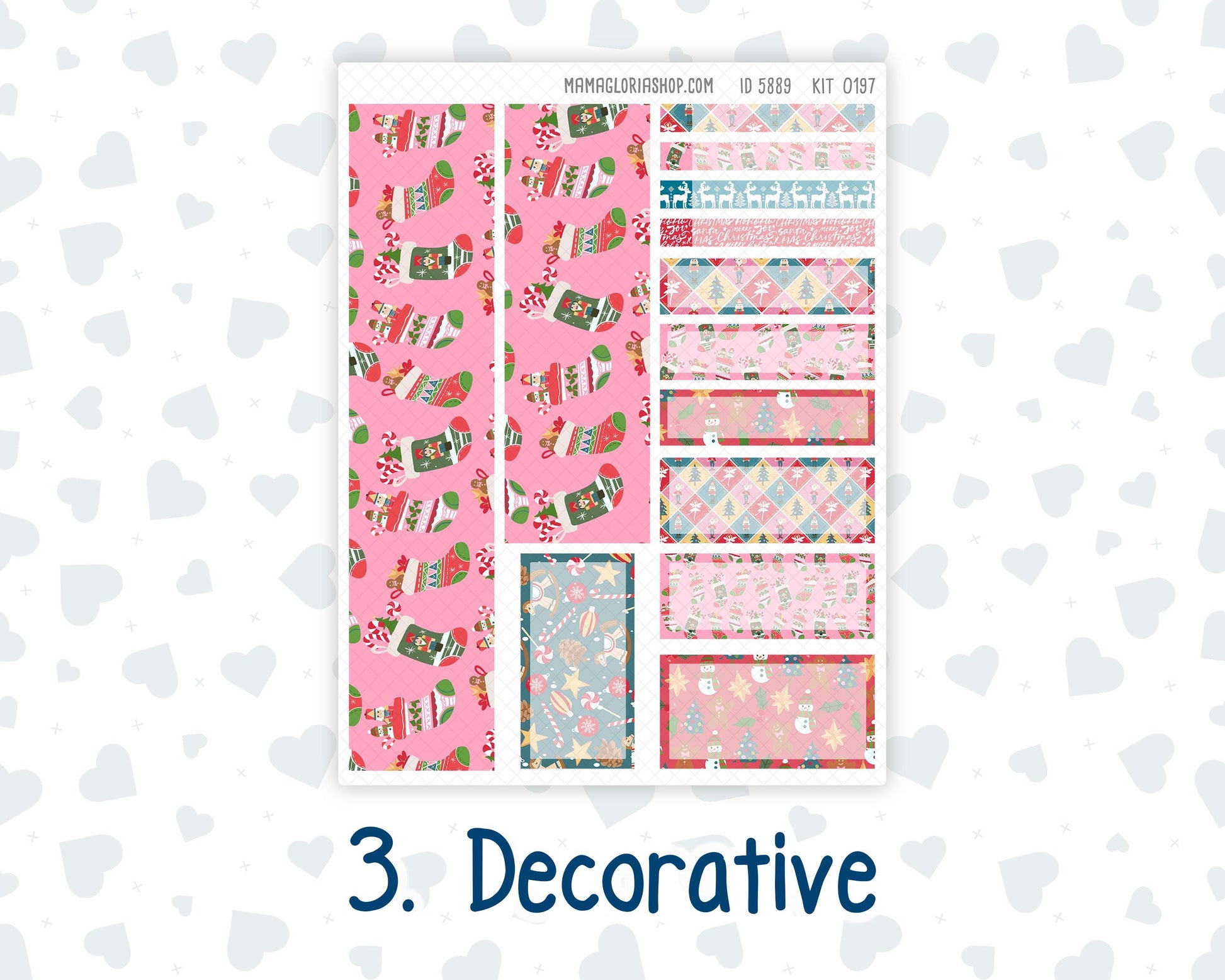 Kit 0197 - 7x9 Plum Paper Vertical Priorities - Nutcracker Magic - December - Christmas