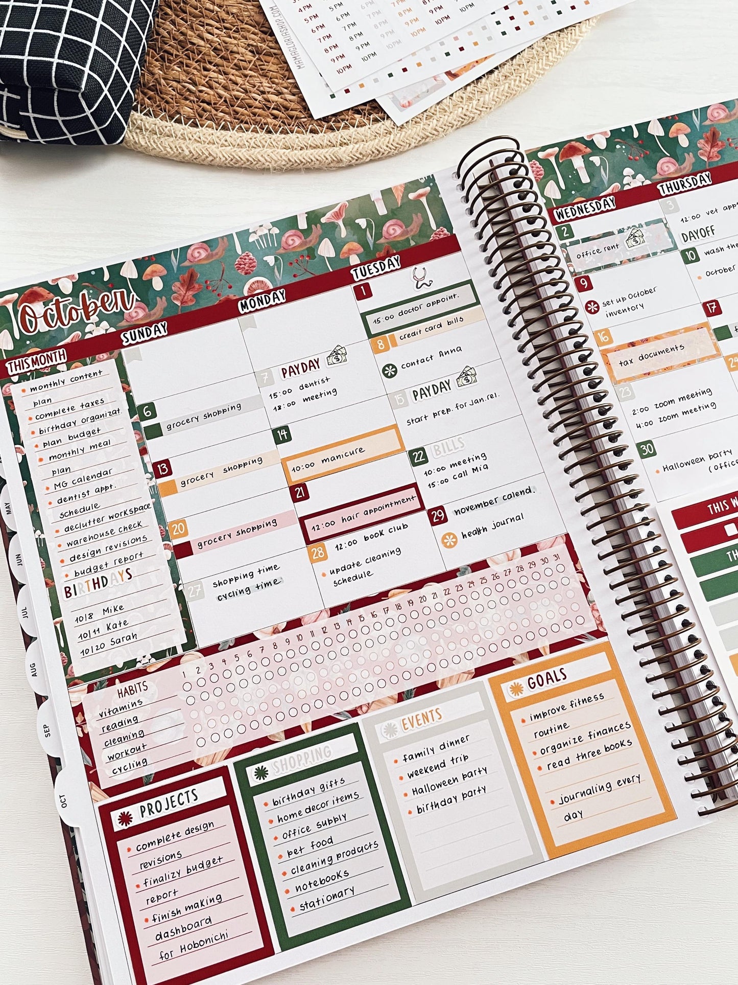 Kit 0258 - Laurel Denise The Scout Planner Small - Monthly Kit - March - Plant Therapy