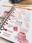 Kit 0204 Laurel Denise Standard Size – Weekly - Horizontal Layout - Valentine's Garden - February