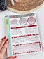 Kit 0253 - A5 - Plum Paper - Dashboard Kit - February - Rosy Daydreams