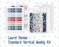 Kit 0198 Laurel Denise Standard Size – Weekly - Vertical Layout - Holiday Village - December- Christmas