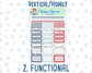 Kit 0198- 7x9 - Holiday Village - December - Christmas - Weekly Kit For Planners