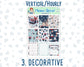 Kit 0198- 7x9 - Holiday Village - December - Christmas - Weekly Kit For Planners