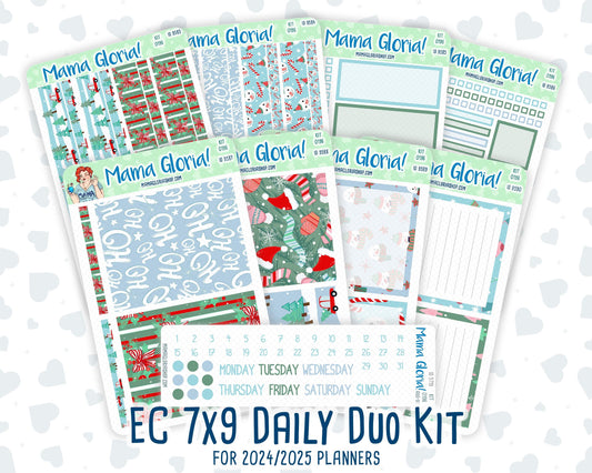 Kit 0196- 7x9 Daily Duo - Winter Warmth -December - Christmas - Planner