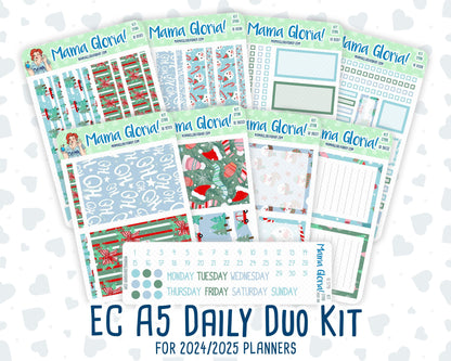 Kit 0196 - A5 Daily Duo - Winter Warmth - December - Christmas -Planner