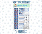 Kit 0199- 7x9 - Icy Blossoms - December - Christmas - Weekly Kit For Planners