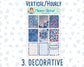 Kit 0199- 7x9 - Icy Blossoms - December - Christmas - Weekly Kit For Planners