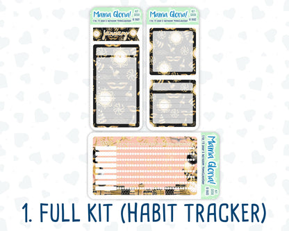 Kit 0200- A5 - Golden Hour - January - New Year - Notes Pages - Dashboard Kit - Productivity Page