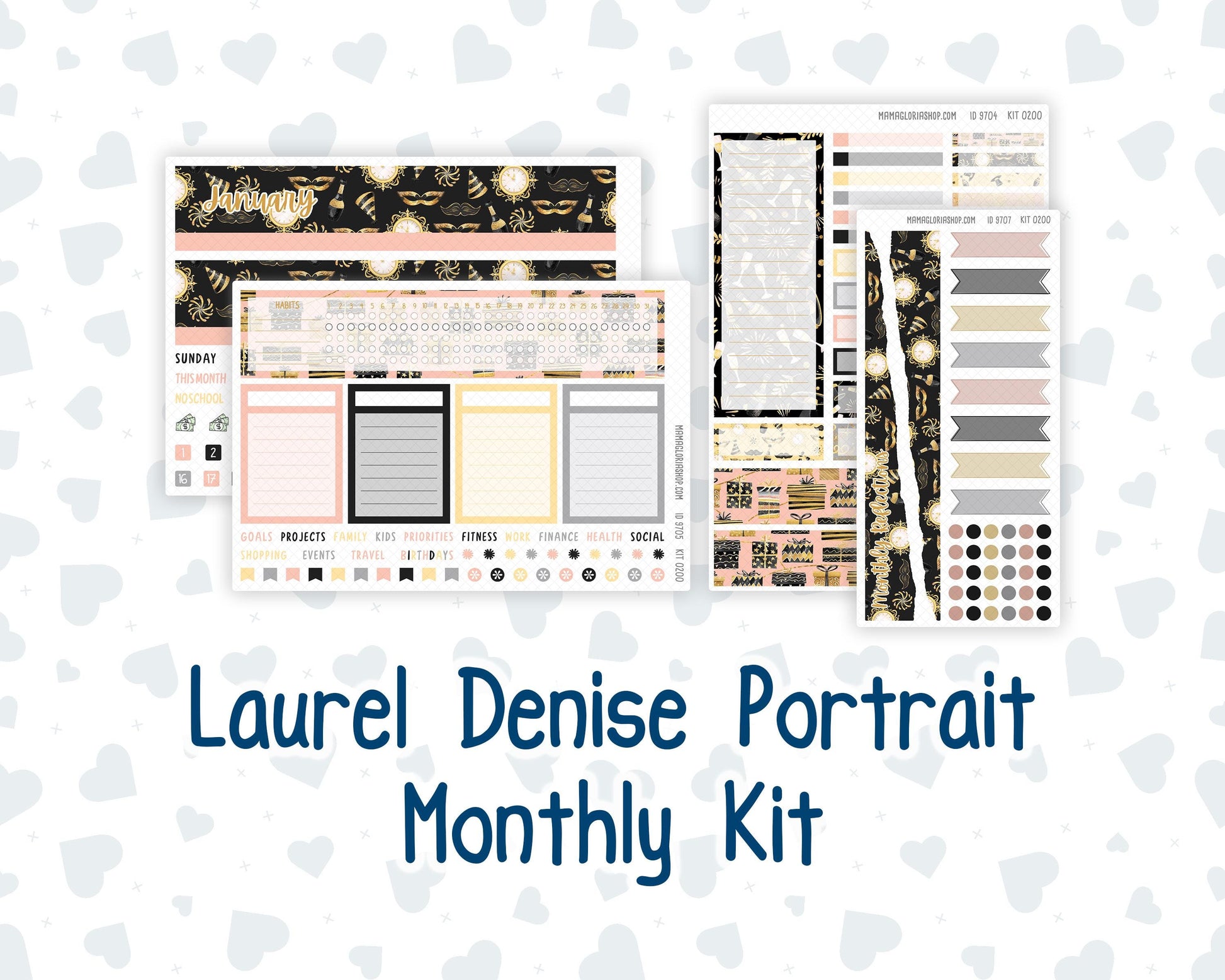 Kit 0200 Laurel Denise Portrait – Monthly - Golden Hour - January- New Year