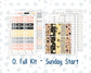 Kit 0200 Laurel Denise Standard Size – Weekly - Vertical Layout - Golden Hour - January - New Year