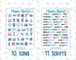 Kit 0201 Add Ons - Dream Big - January - Planner Stickers - Kit