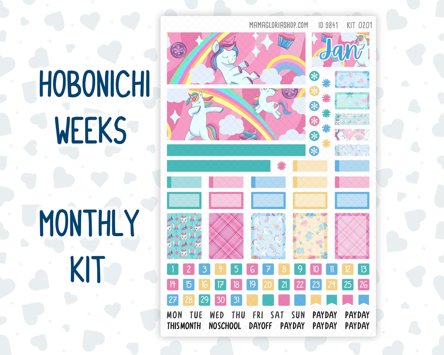 Kit 0201 Hobonichi Weeks – Monthly – Dream Big - January