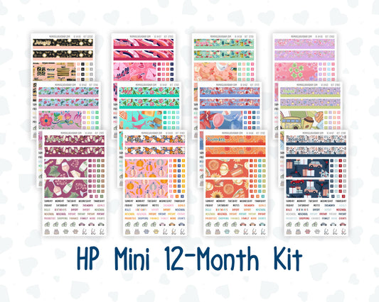 HP Mini- 12-Month Kit - 2025- For Mini Happy Planner