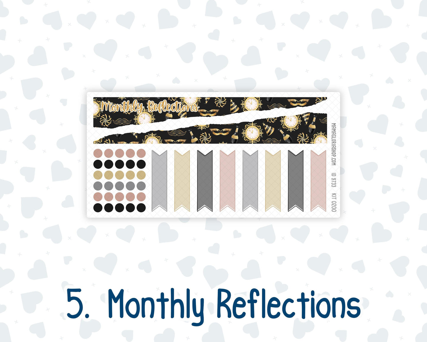 Kit 0200 Laurel Denise Standard Size – Monthly - Golden Hour - January - New Year