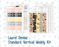 Kit 0200 Laurel Denise Standard Size – Weekly - Vertical Layout - Golden Hour - January - New Year