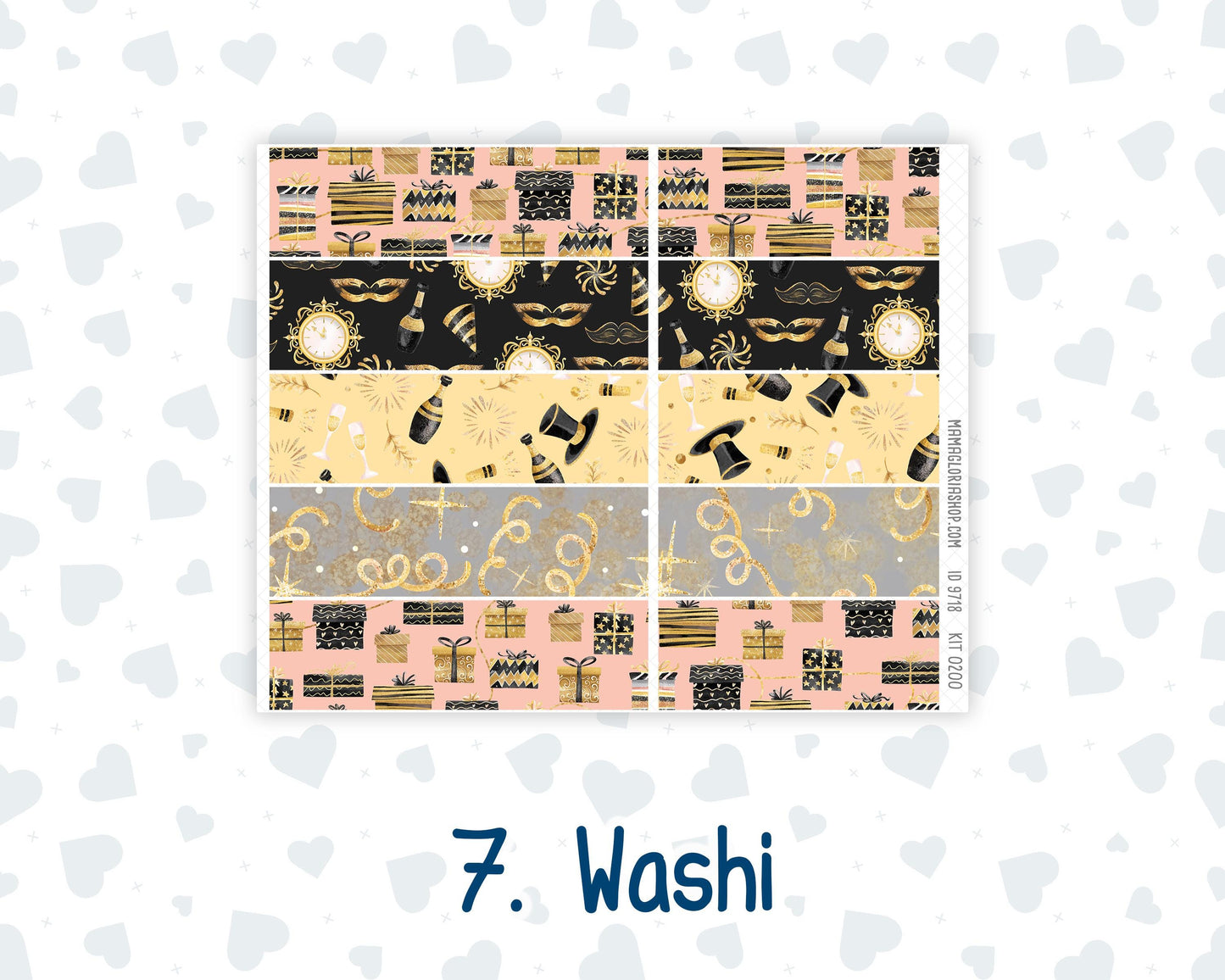 Kit 0200 Laurel Denise Standard Size – Weekly - Vertical Layout - Golden Hour - January - New Year