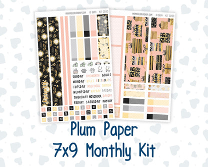 Kit 0200 Plum Paper 7x9 – Monthly - Golden Hour - New Year - January