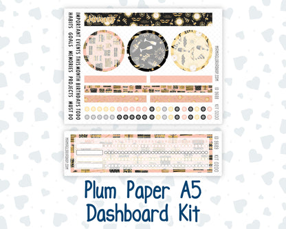 Kit 0200 Plum Paper A5– Dashboard - Golden Hour - January- New Year