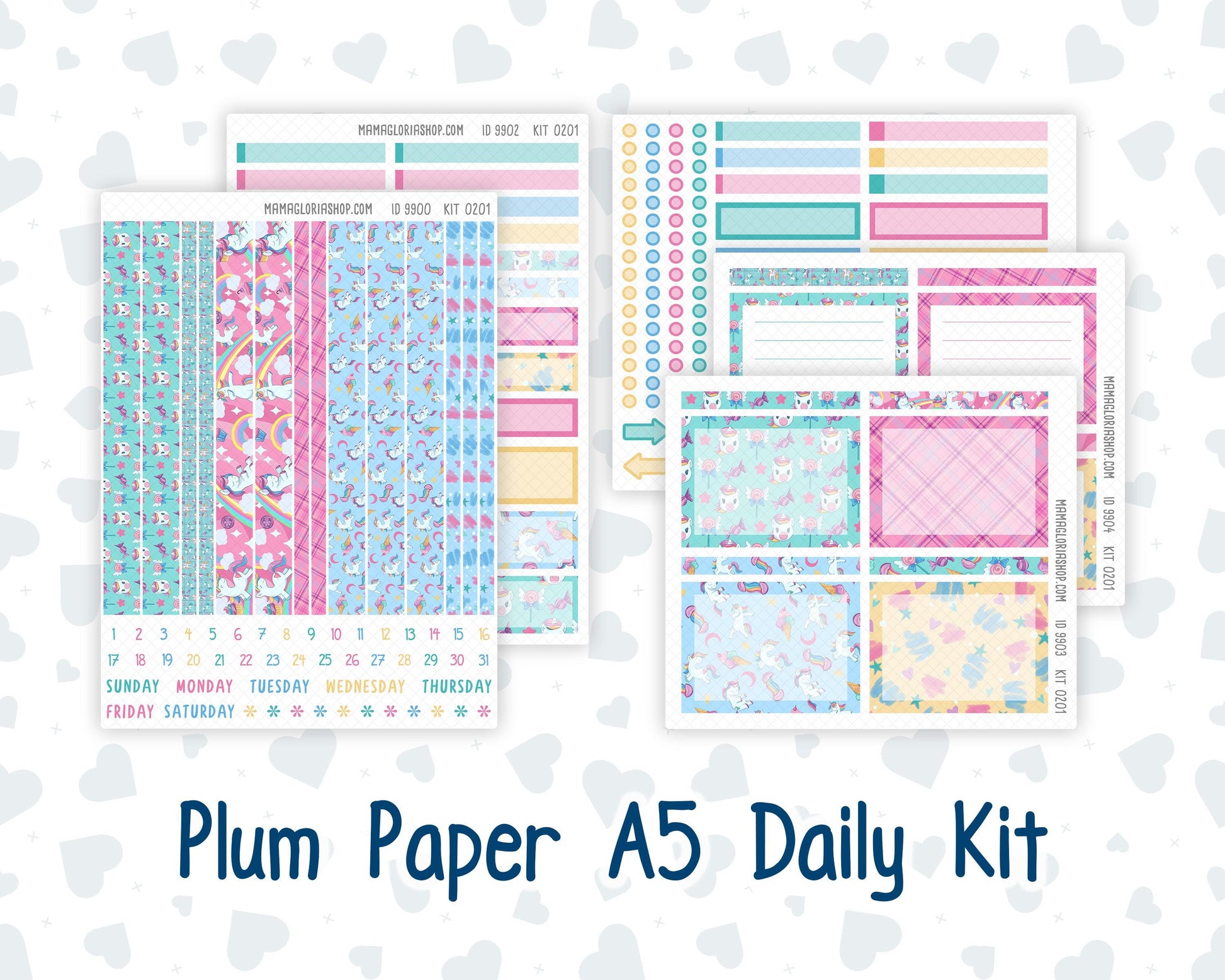 Kit 0201 A5 Plum Paper Daily - Dream Big - Planner -January