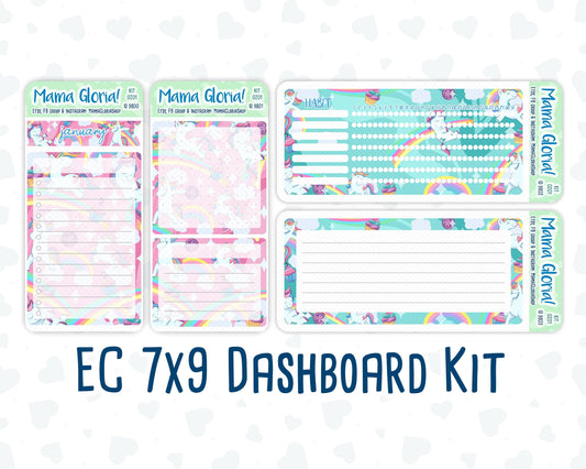 Kit 0201- 7x9 - Dream Big - January - Notes Pages - Dashboard Kit - Productivity Page