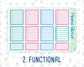 Kit 0201 -7x9 - Dream Big - Weekly Kit For EC Horizontal Planners - January