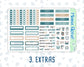 Kit 0202 -7x9 - Folky Forest - Weekly Kit For EC Horizontal Planners - January