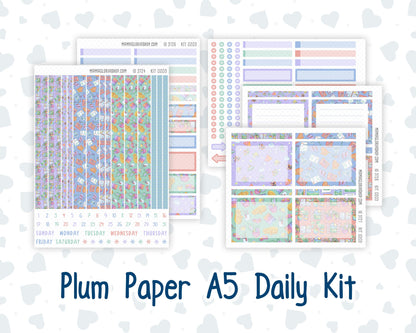 Kit 0203 A5 Plum Paper Daily - Self-Care - Planner -January