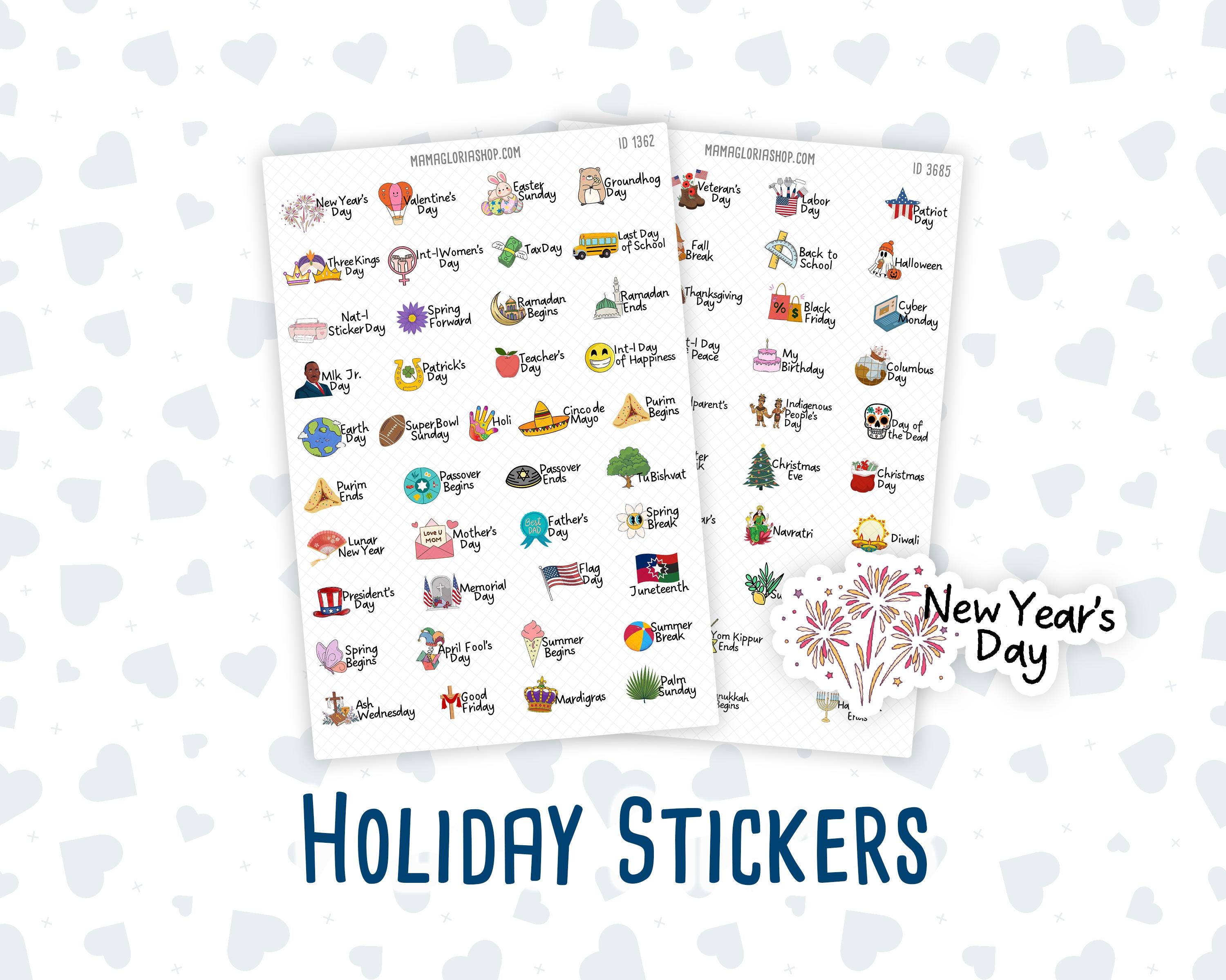 Holiday Stickers - 1.3