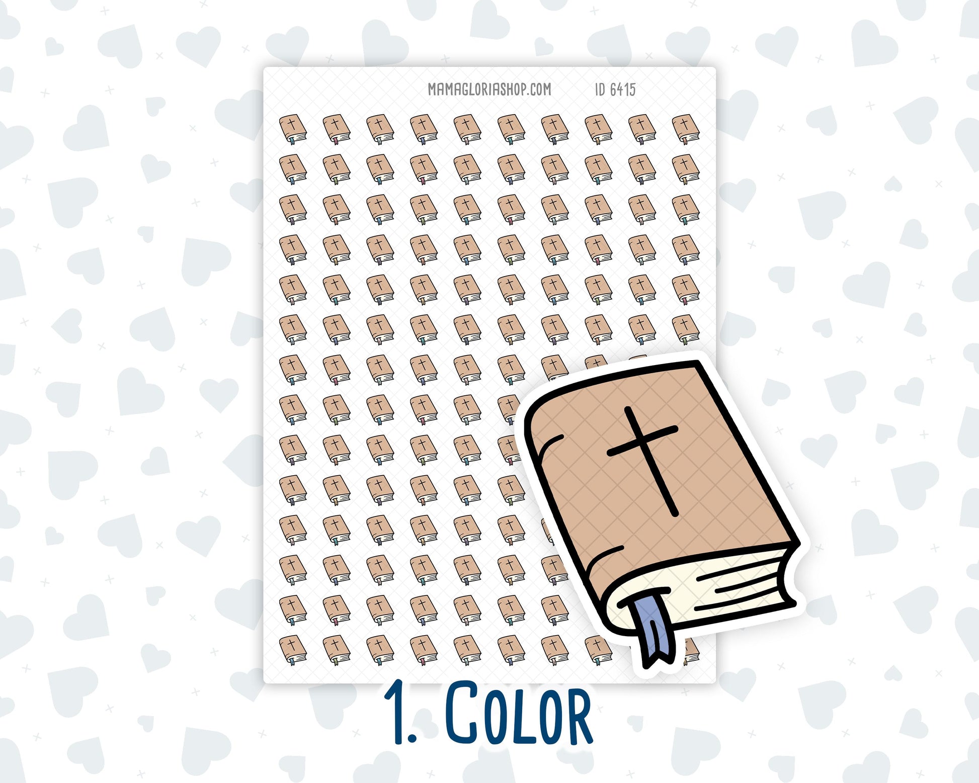 Bible - Bible Study Time - Daily Devotionals - Doodle Icon Sticker