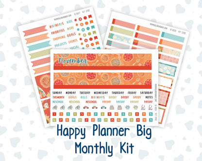 HP - Monthly - Kit 0192- Thanksgiving - November - For Big Happy Planner