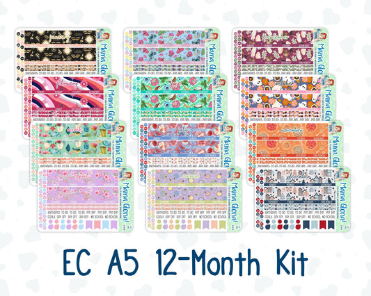 EC A5 - 12-Month Kit - 2025- For Erin Condren Planners