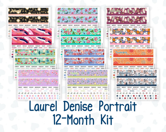 Laurel Denise Portrait - 12-Month Kit - 2025- For Planners