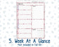 Kit 0204- 7x9 Plum Paper Daily - Valentine's Garden - Planner - February