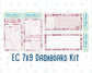 Kit 0204- 7x9 - Valentine's Garden - February- Notes Pages - Dashboard Kit - Productivity Page