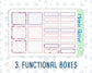 Kit 0204- 7x9 - Monthly - Valentine's Garden - February- For EC Planners