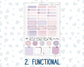 Kit 0204 Hobonichi Cousin – Weekly Kit – 1.3” Wide Columns - Valentine's Garden- February