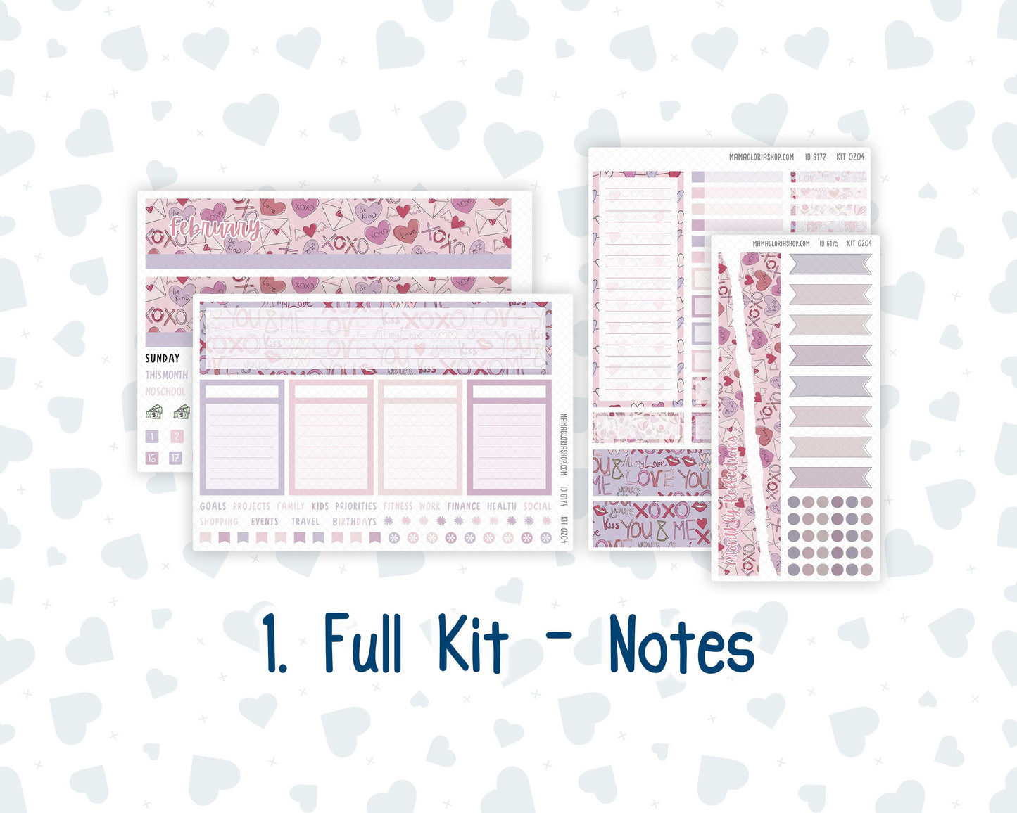 Kit 0204 Laurel Denise Portrait – Monthly - Valentine's Garden - February