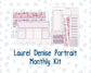 Kit 0204 Laurel Denise Portrait – Monthly - Valentine's Garden - February