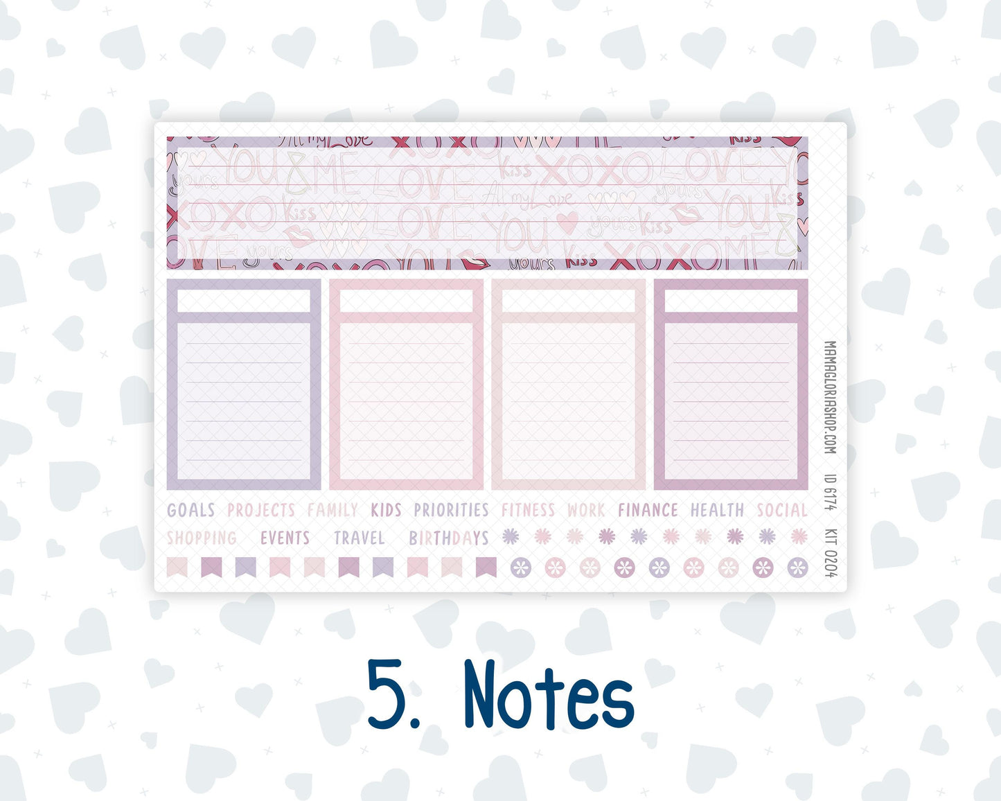 Kit 0204 Laurel Denise Portrait – Monthly - Valentine's Garden - February