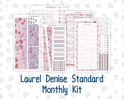 Kit 0204 Laurel Denise Standard Size – Monthly - Valentine's Garden - February