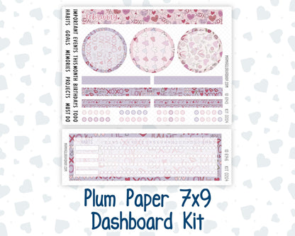 Kit 0204 Plum Paper 7x9 – Dashboard - Valentine's Garden - February